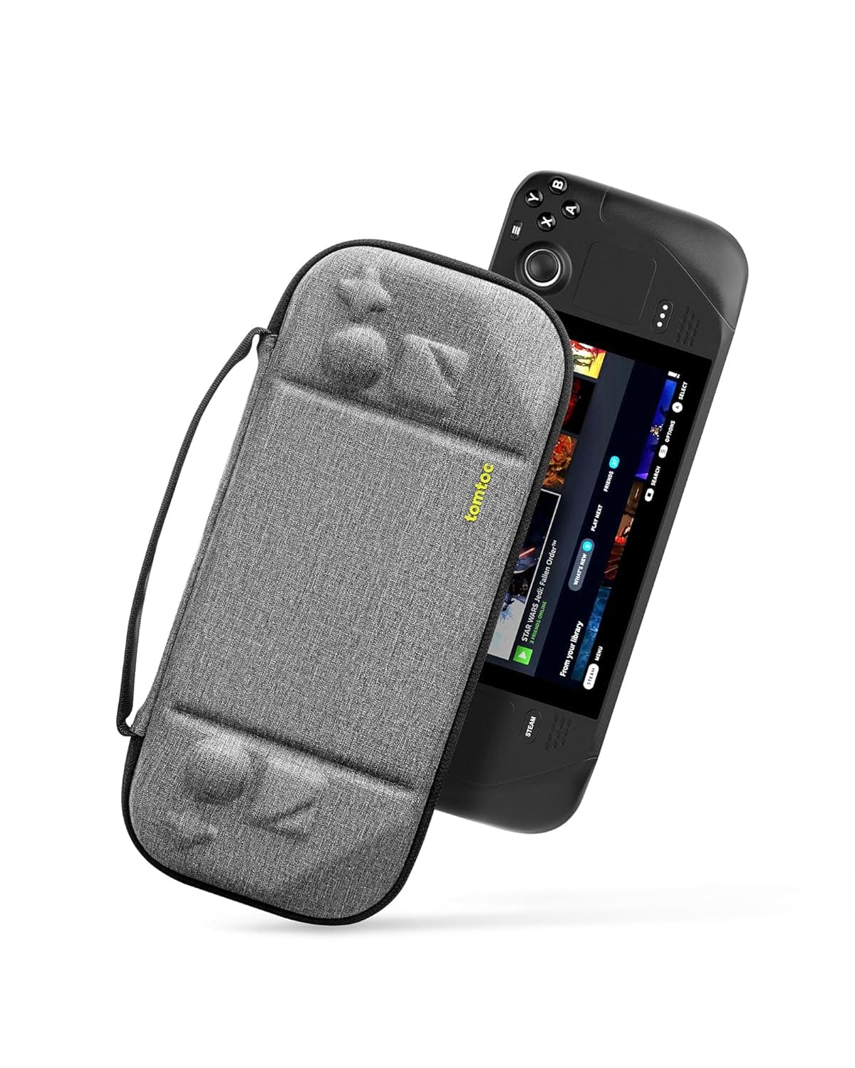 tomtoc Protective Case for New Steam Deck OLED and Steam Deck | Hard Shell Portable Travel Carrying Bag for Steam Deck Console & Accessories, Shockproof, Travel friendly