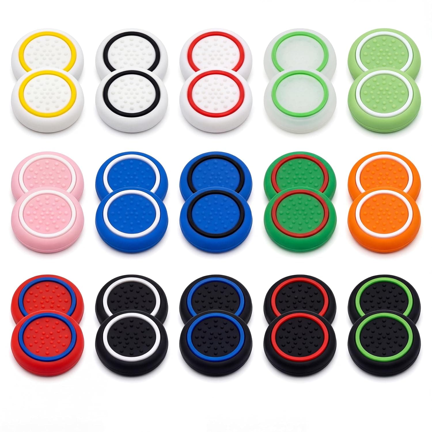 30 PcsThumb Stick Grips Caps | Silicone Thumb Grips Compatible with Xbox PS4 PS5 Thumb Gripss, Controller Thumbstick Gripss, Joystick Grip Caps