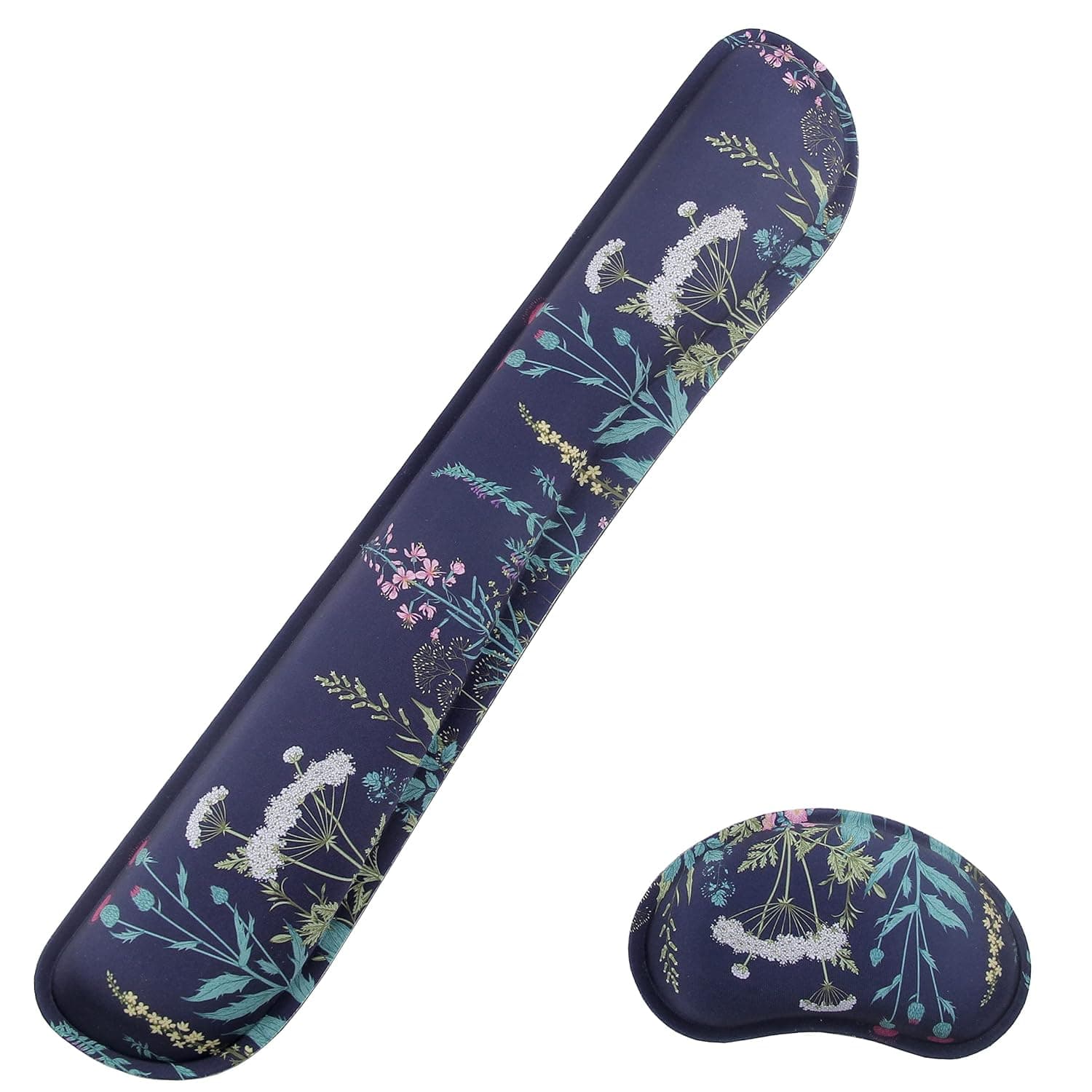 Keyboard Wrist Rest Pad,Memory Foam Keyboard Wrist Support, Ergonomic Palm Rest, Wrist Rest for Computer Keyboard,Laptop,Mac,Office,Gaming,Easy Typing and Pain Relief (Green Plant)