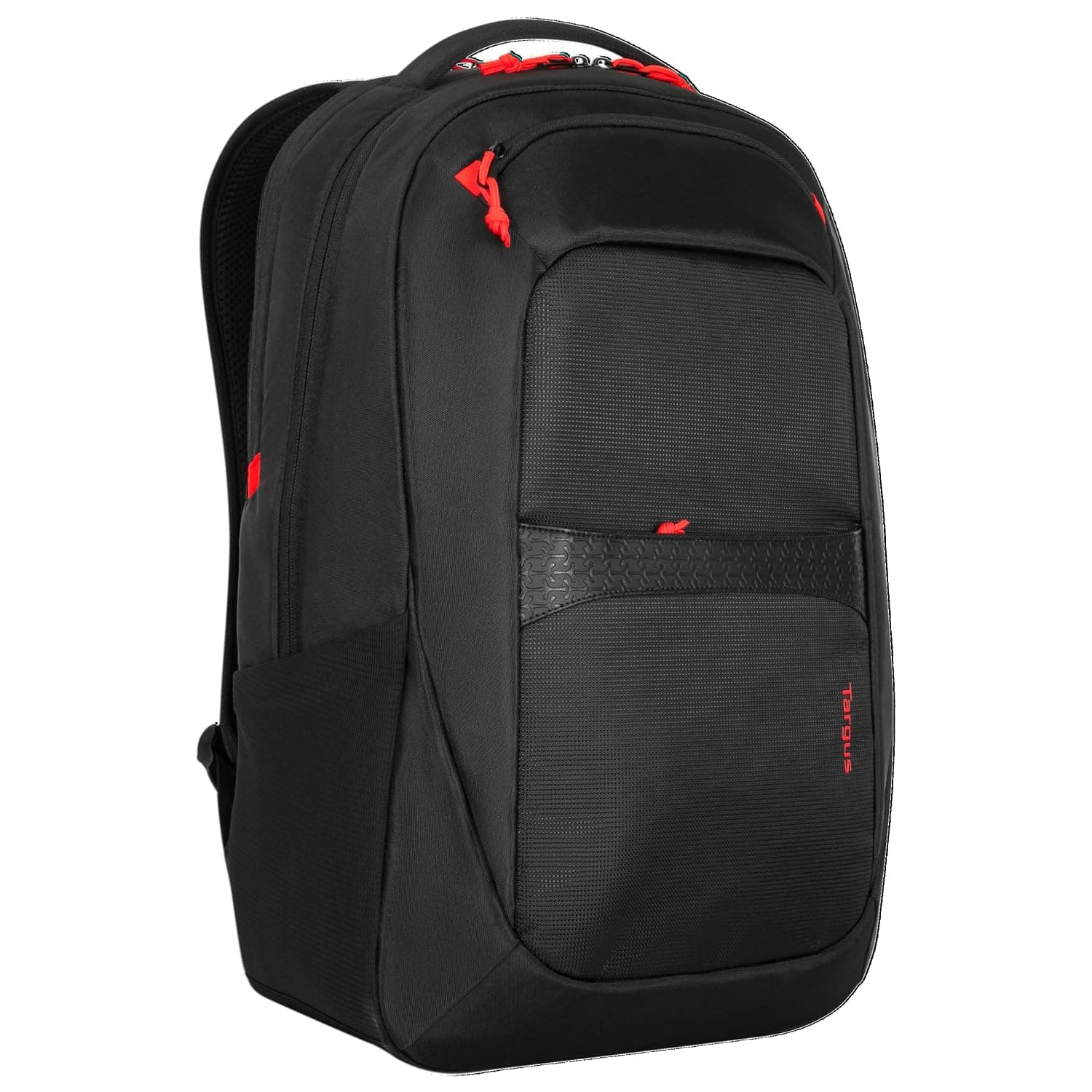 Targus Gaming Backpack fits Laptops up to 17.3", Padded Laptop Compartment, Headset Loop, Large Capacity, Ergonomic Shoulder Straps, Trolley Strap, Black
