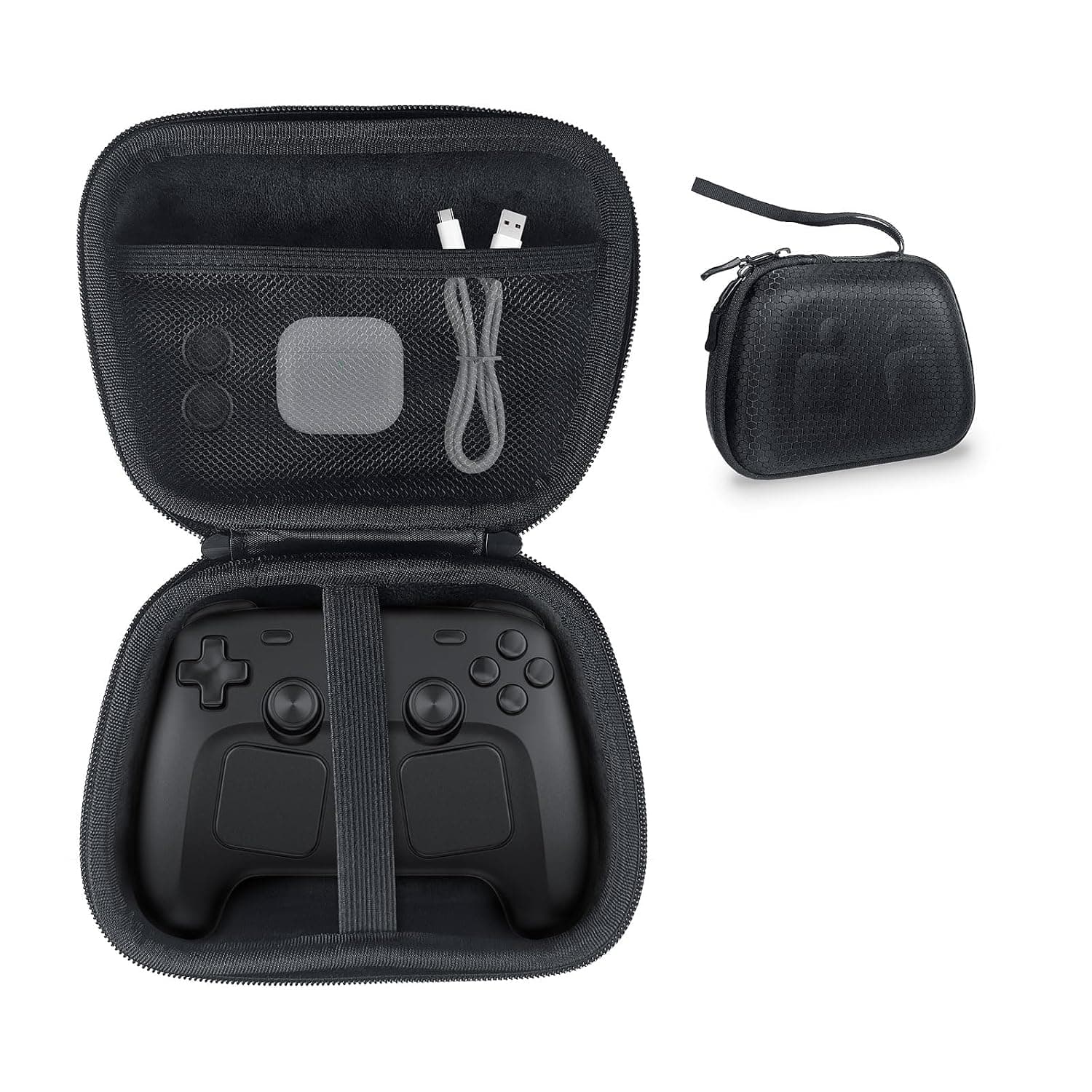 JDDWIN Universal Controller Case Compatible with Steam Machine/ PS5/Nintendo Switch/Xbox Series & More,Travel Storage Bag,Protective Cover Hard Carrying Case