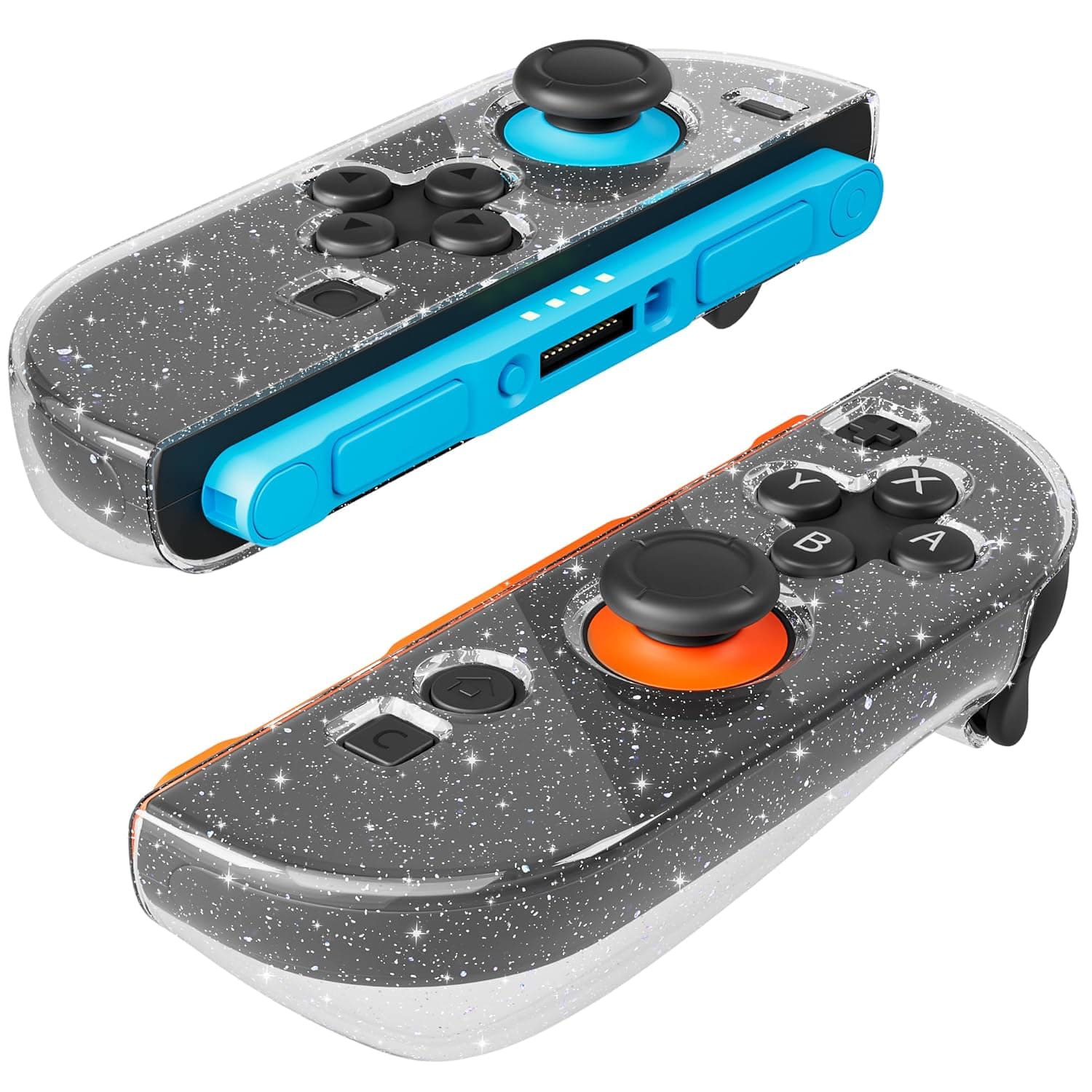 FANPL Case for Nintendo Switch 2 Joycon Controller, Protective Cover Grip for Joycons 2 TPU Soft Shell, Ergonomic Design & Comfortable and Easy Installation (Glitter)
