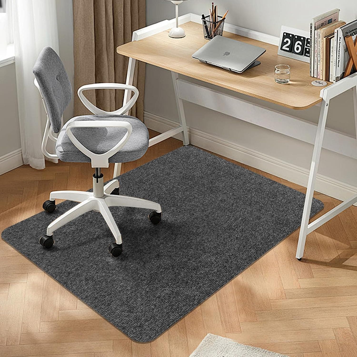 ASelected Office Chair Mat for Hardwood Floor, 90x120cm Low Pile Floor Protector Mat, Non-slip Chair Mats for Carpet Protector, Desk Chair Mat for Home Office
