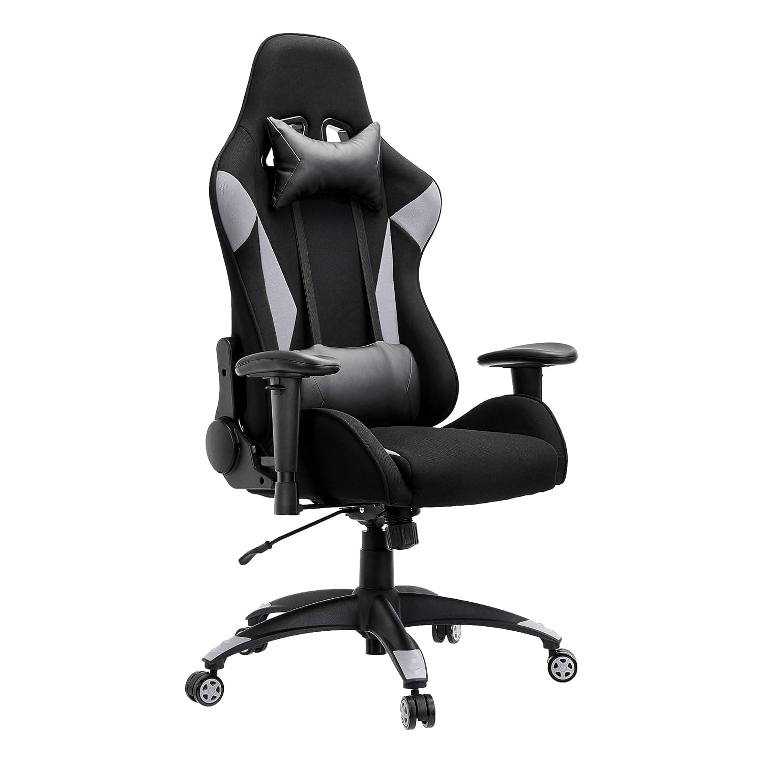 Amazon Basics Gaming Office Chair, Racing Design, Grey