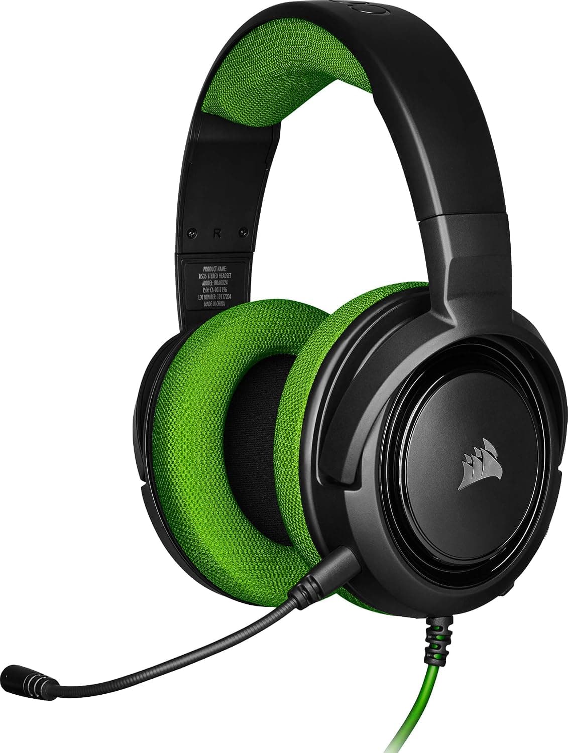 Corsair HS35 STEREO Gaming Headset, Green
