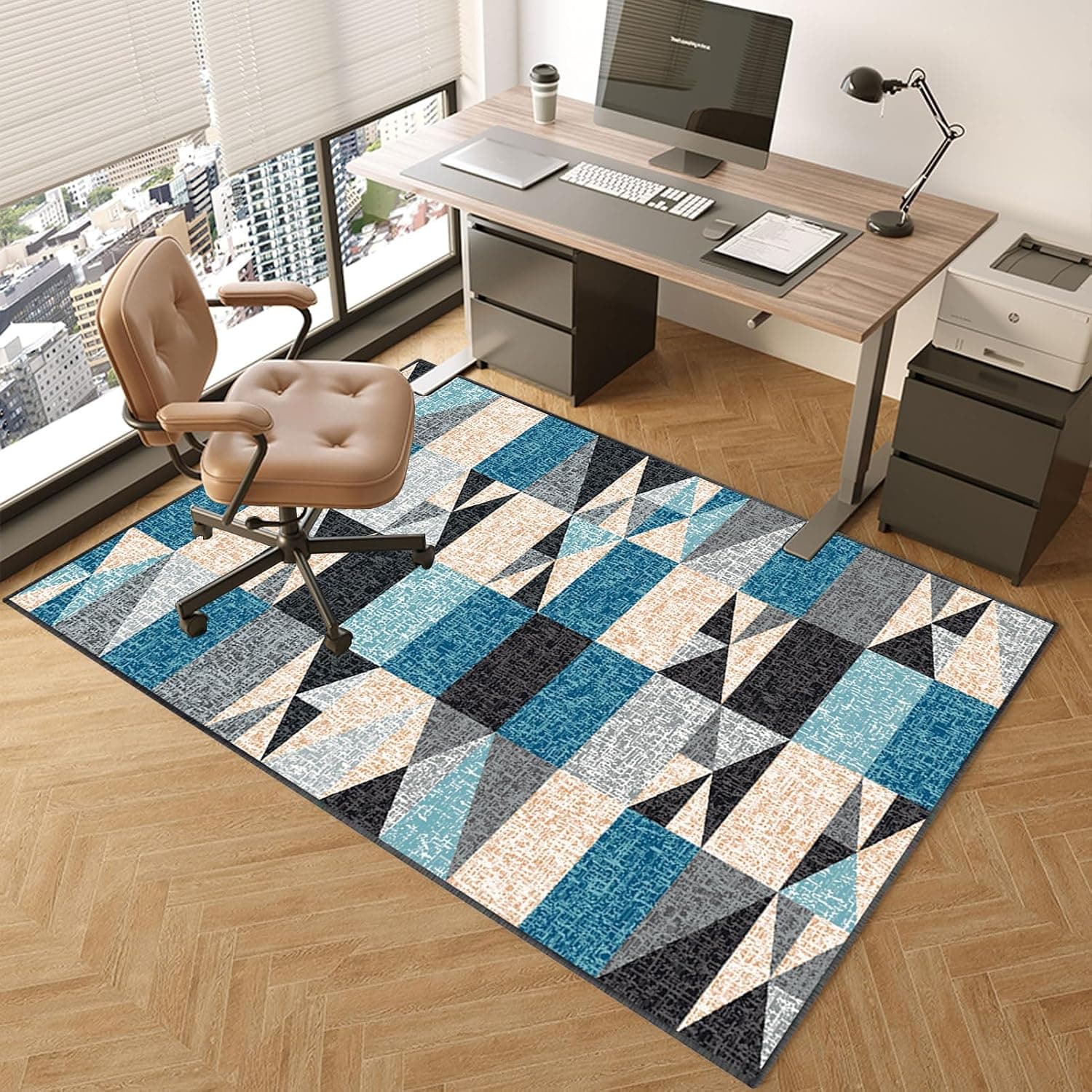 Office Chair Mat for LowMedium Pile Carpet Floors Floor Protectors for Hardwood Floors Desk Chair Mat for Rolling Chairs Gaming Chair Rug Home Office 150 x 180 cm