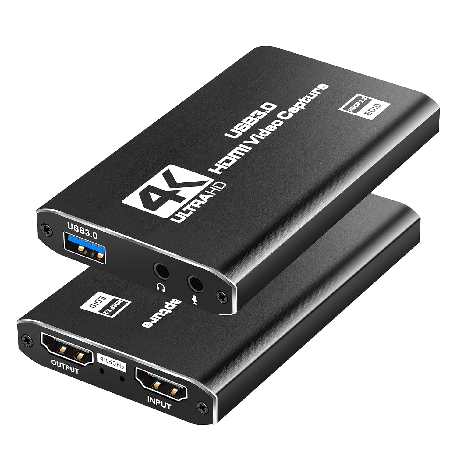 USB 3.0 to HDMI Game Capture Card, 4K Ultra HD HDMI to USB 3.0 Record via DSLR Camcorder Action For HDTV PS4, Switch, Xbox One & 360