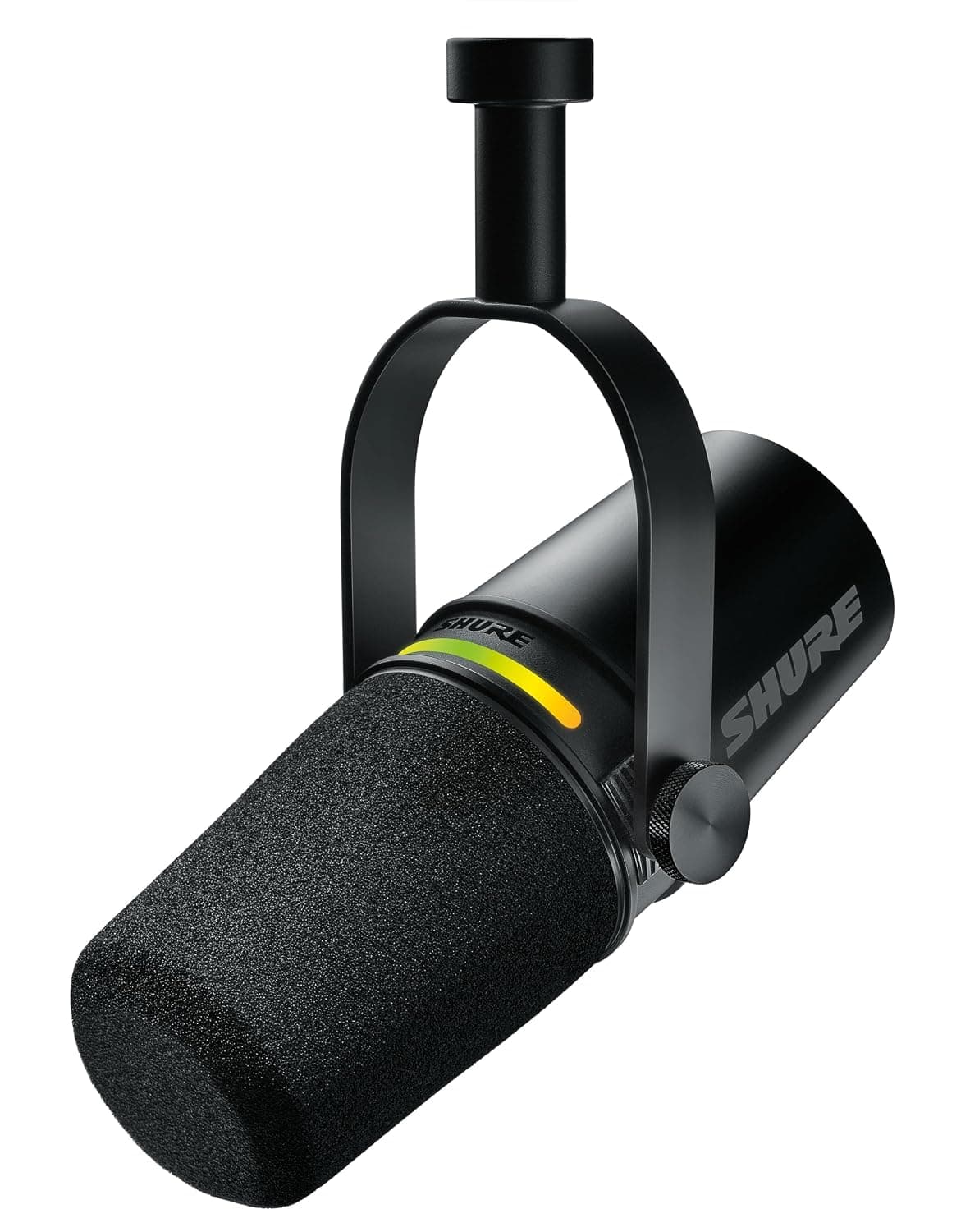 Shure MV7+ USB-C & XLR Podcast Dynamic Microphone - Black | USB-C & XLR Dynamic Mic with LED Touch Panel, Auto Level & Pop Filter for Podcasting, Streaming & Recording
