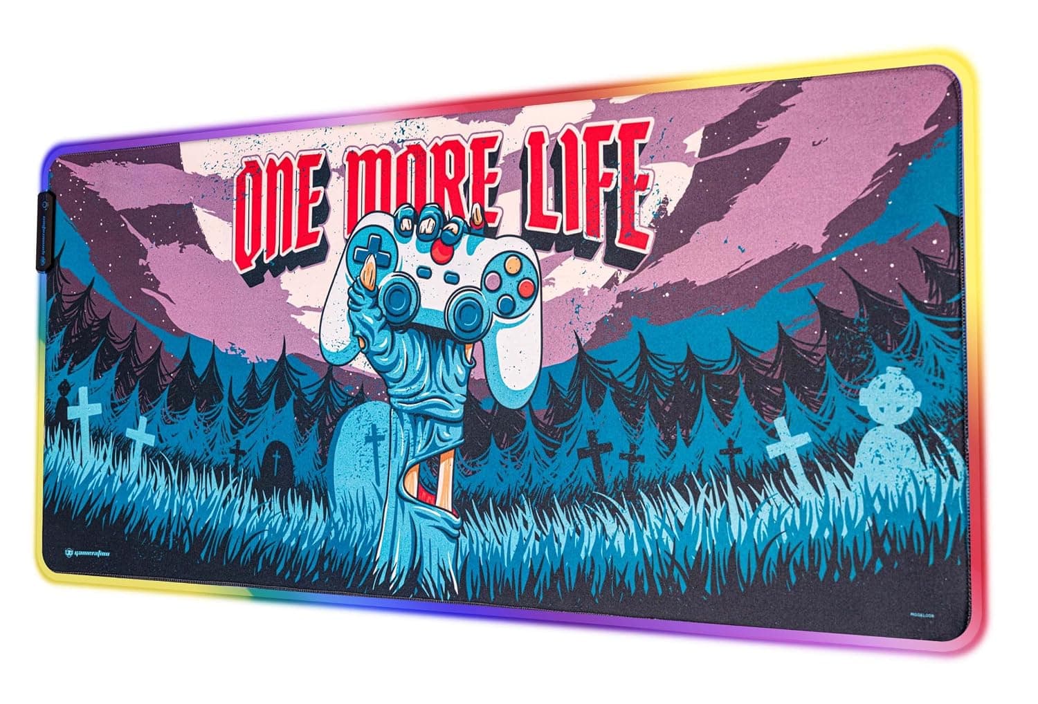Grupo Erik XXL Mouse Pad LED RGB - Gameration | Gaming Desk Mat 900x400x4 mm Non-Slip Rubber, Keyboard & Mouse Mat Large, Gaming Gifts Gamer