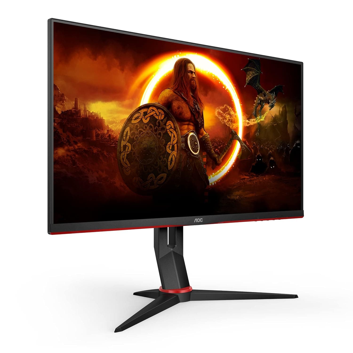 AOC Gaming Q27G2U - 27 inch QHD Monitor, 144Hz,1ms MPRT, VA,AMD FreeSync Premium, Height Adjust, USB Hub, Low input lag (2560x1440 @ 144Hz, 250cd/m², HDMI/DP/USB 3.0)