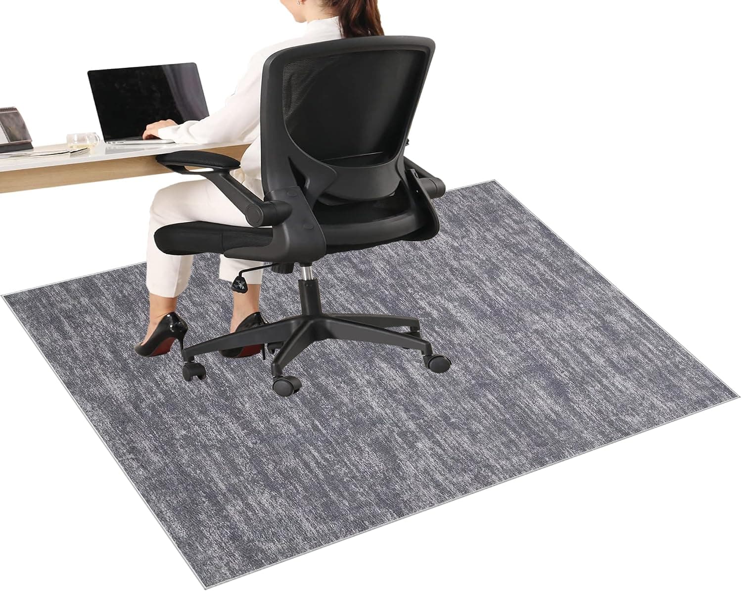Office Chair Mat for Hard Floors 80 x 120 cm Heavy Duty Desk Chair Mat for Carpet, Large Entrance Rugs Non-slip Floor Protector Mat for Rolling Chair, Washable Computer Chair Mat for wooden Floors
