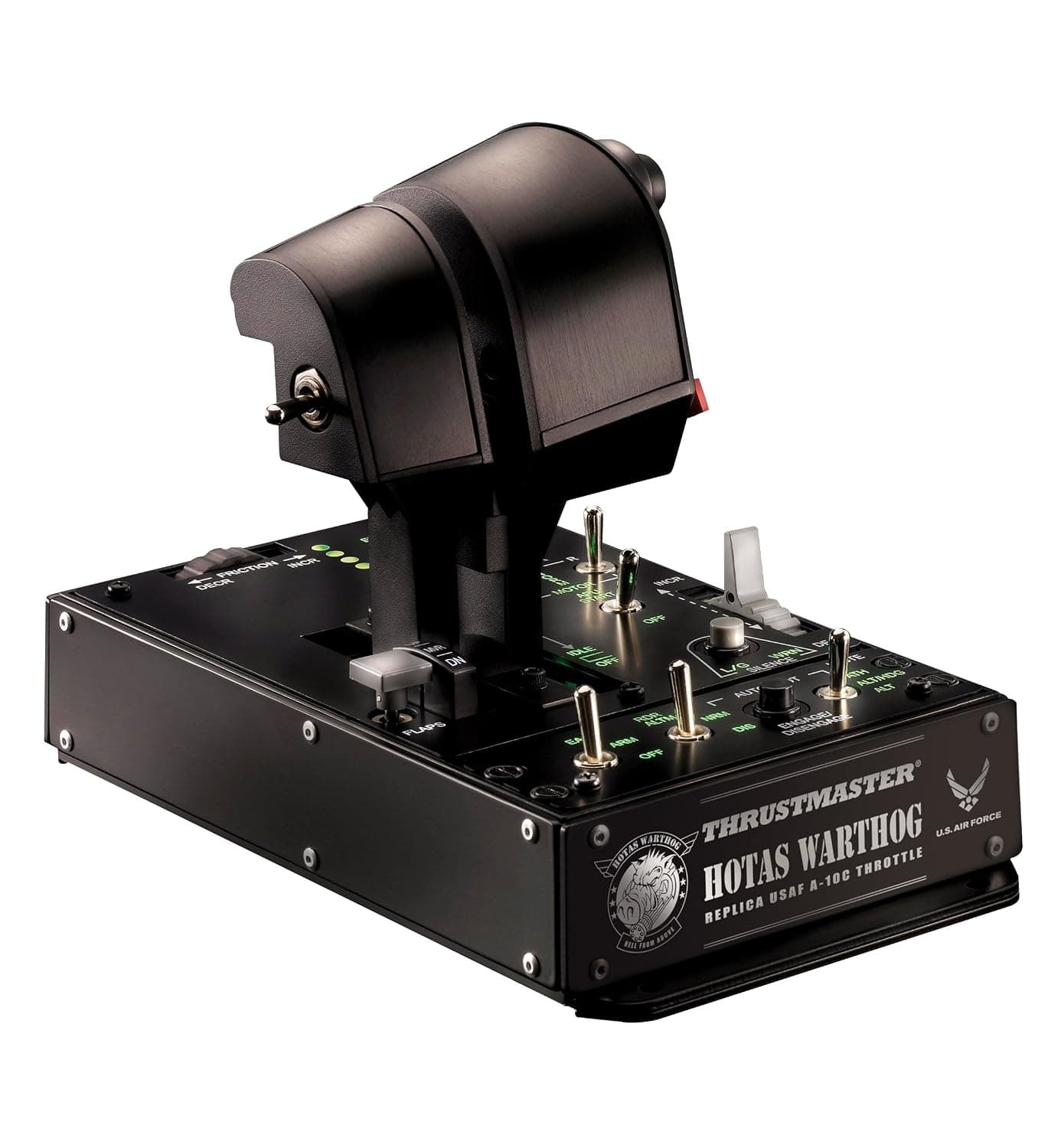 Thrustmaster Hotas Warthog Dual Throttle - High-Precision Throttle System with H.E.A.R.T HallEffect AccuRate Technology for PC | A-10C replica dual throttle with 14-bit H.E.A.R.T magnetic precision, 32 action buttons, and backlit control panel