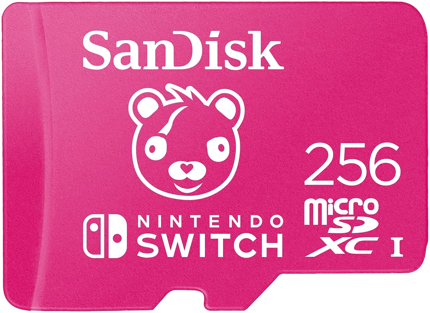 SanDisk 256GB microSDXC card for Nintendo Switch consoles, Fortnite Cuddle Team Leader edition up to 100 MB/s, Nintendo gaming storage, Nintendo Licensed Product, UHS-I, Class 10, U3, | Officially Licensed for Nintendo-Switch, UHS-I, Up to 100MB/s Read Speeds, Instantly add additional space