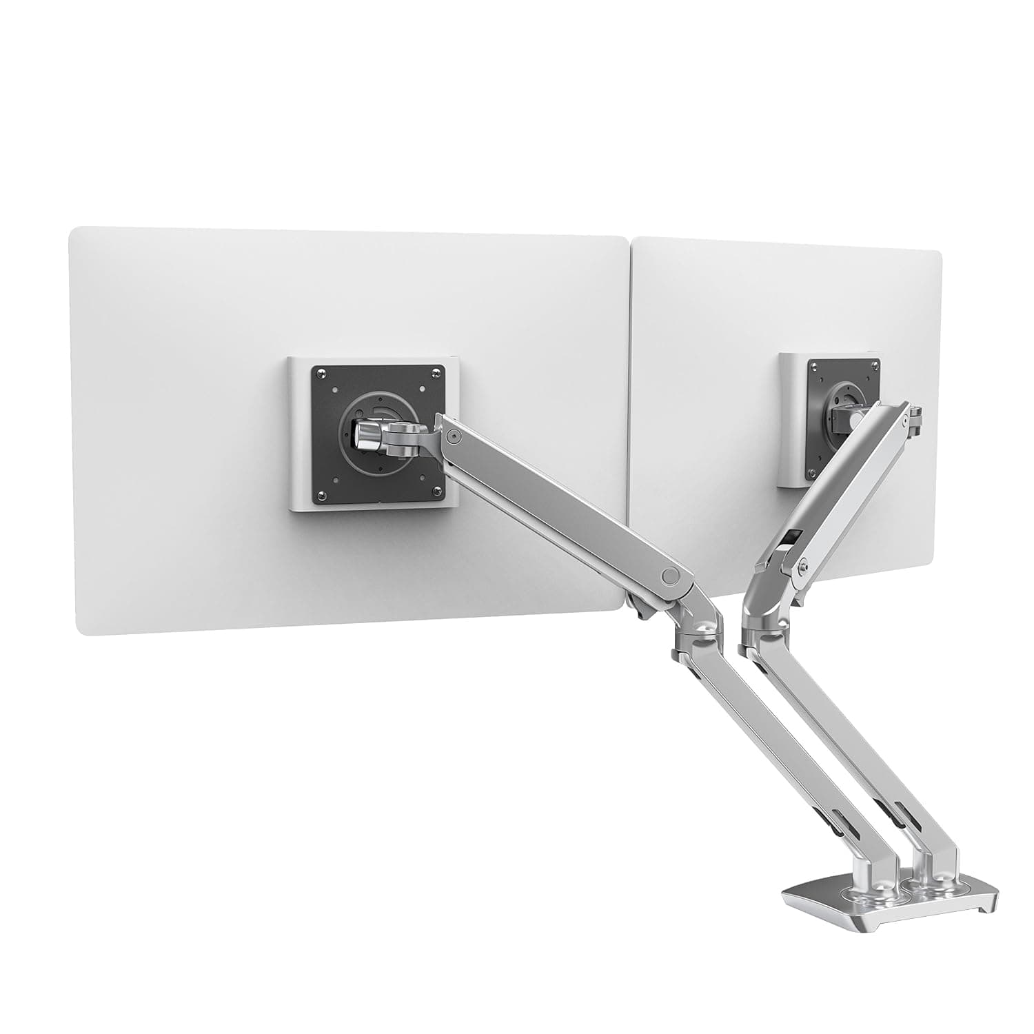 Ergotron – MXV Dual Monitor Arm, VESA Desk Mount – for 2 Monitors Up to 24 Inches, 7 to 20 lbs Each – Polished Aluminum