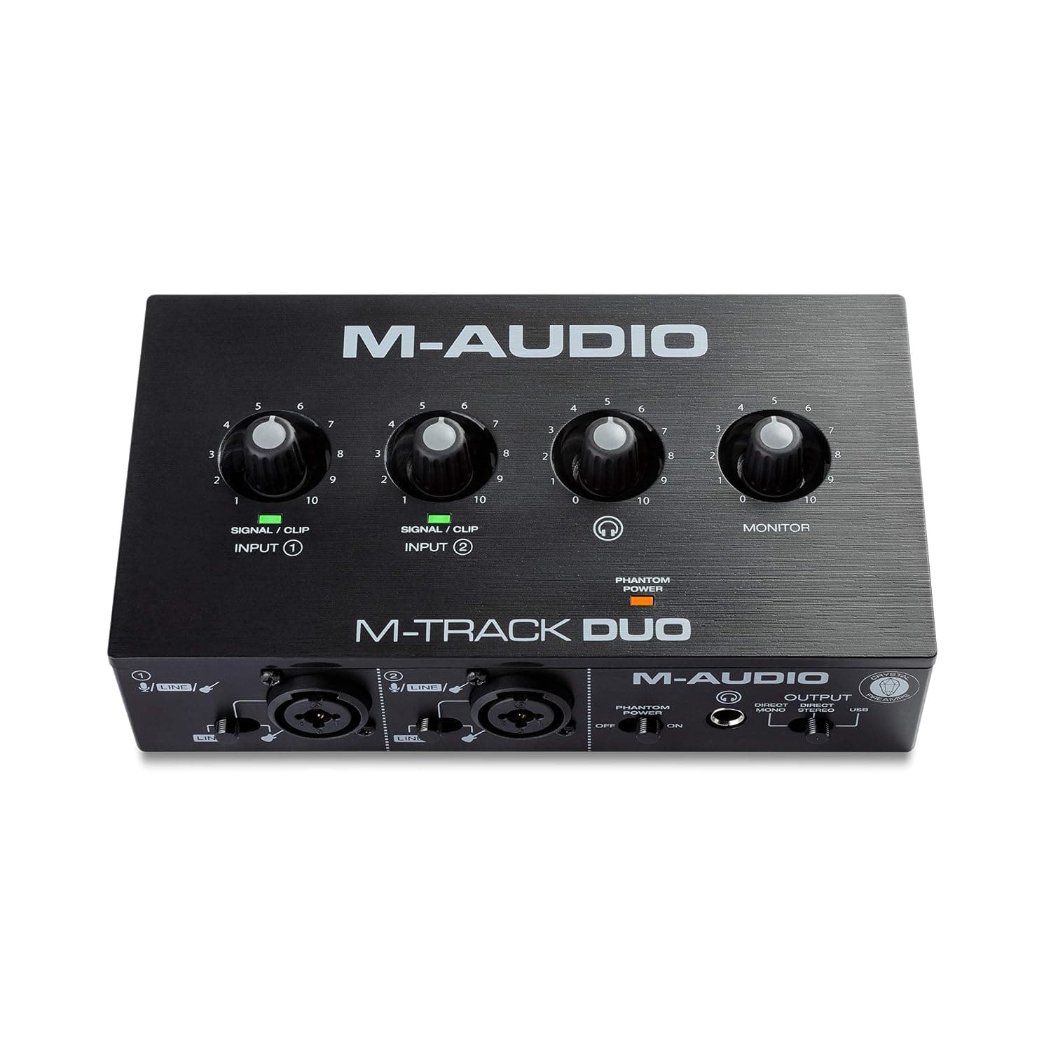 M-AUDIO M-Track Duo USB Audio Interface | Dual XLR, Line and DI Inputs, Professional Software Suite for Recording, Streaming, and Podcasting