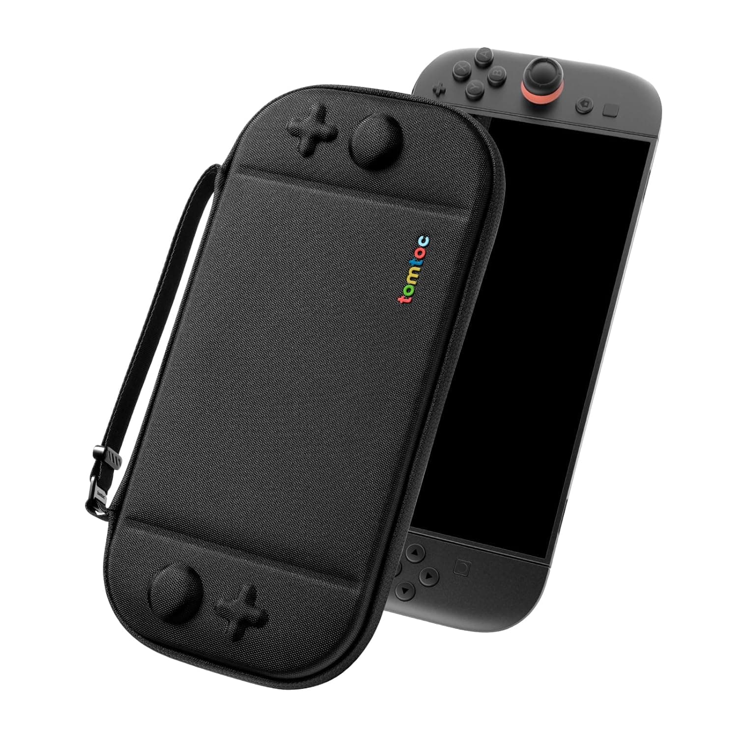 tomtoc Slim Carring Case for Nintendo Switch 2, Military Grade Protection | Odorless Felt Protective Hard Shell with 12 Game Card Slots, Portable Travel Storage Bag with Original Patent, Soft Interior