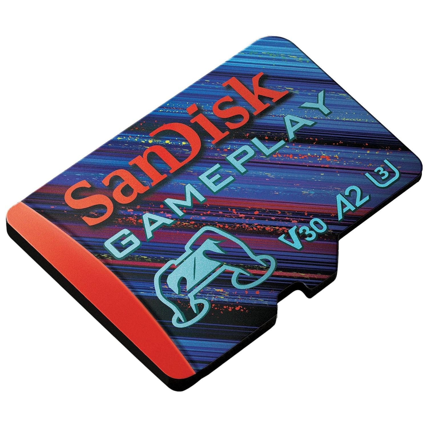SANDISK Gameplay micro SD card 256GB (for mobile/handheld gaming consoles, up to 190 MB/s, for more demanding games, AAA-/3D-/VR-Grafik, 4K-UHD-Videos, A2, V30, U3)