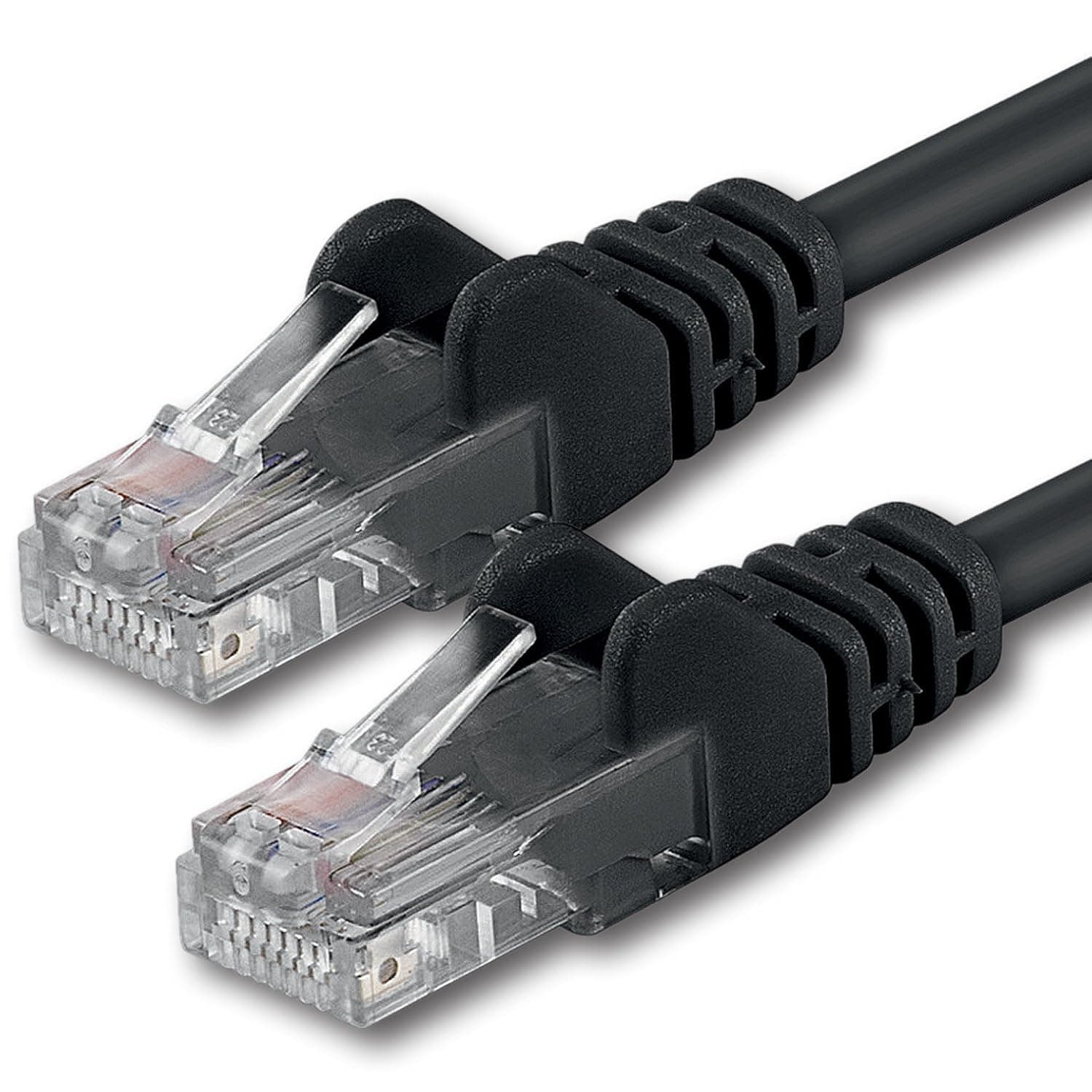 1aTTack.de 20m - black - 1 piece - CAT.6 CAT6 Ethernet LAN network cable 1000 Mbit/s patch cable