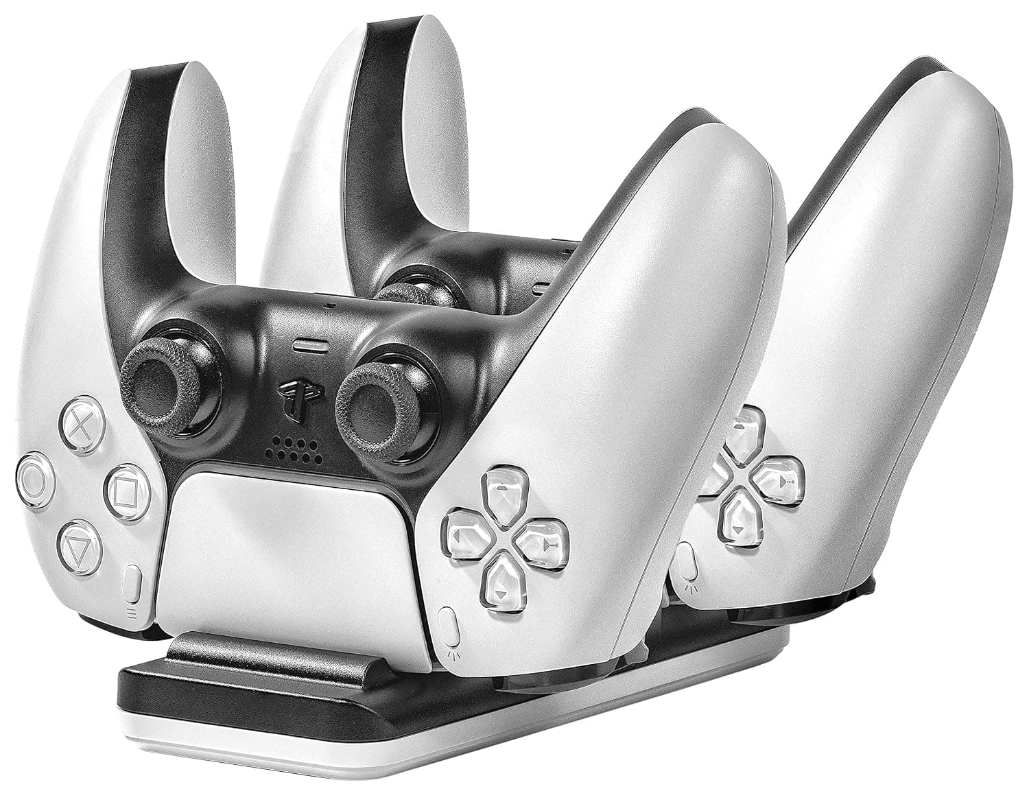 Numskull PlayStation 5 DualSense Controller Twin Charging Station, Compatible with Official PS5 Controllers