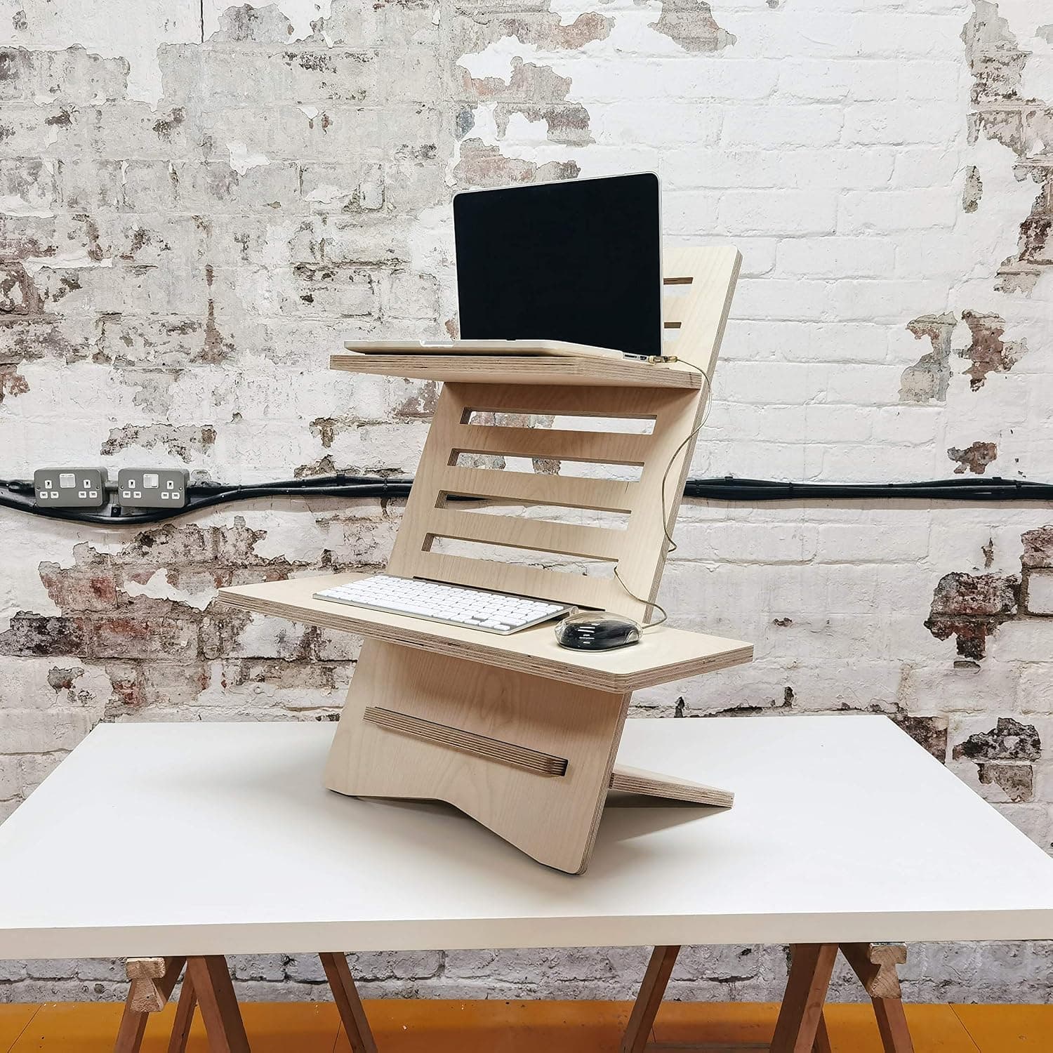 FluxLaserStudio Plywood Standing Desk Converter