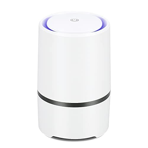 MELEDEN Portable Desktop HEPA Air Purifier for Home, Up to 99.97% Filtration for PM2.5, Smoke, Dust, Pollen and Pet Odors, Quiet Air Cleaner for Bedroom, Office & Pet Room