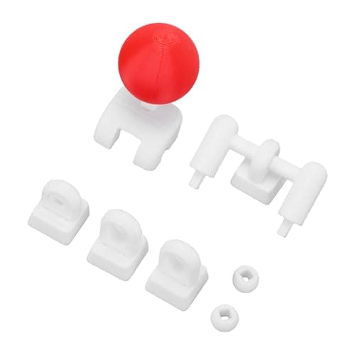 SIXRUN 3D Printed Joystick Keycap Set, 4 Key Linkage WASD (Red White)