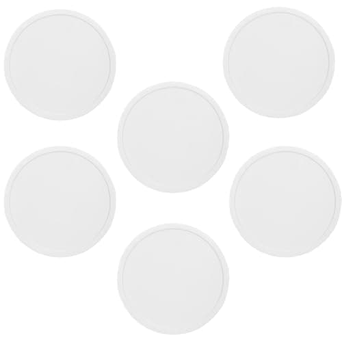 Set of 6 Silicone Drink Coasters, Non-Slip Heat Resistant Cup Mats for Table Desk Office Kitchen Bar Furniture Protection
