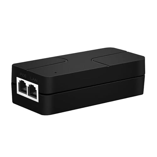 Ztyuav PoE+ Injector 2.5G 30W Non-PoE to PoE Adapter with 2 RJ-45 Ports - 100/1000/2500Mbps, IEEE 802.3af/at Compliant, Plug & Play, Distance up to 100m, Ideal for IP Phones, IP Cameras