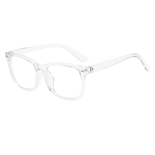 AXNKDH Blue Light Blocking Glasses for Women Men, Computer Gaming Eyewear Filter Transparent Frame Clear Lens Anti Eyestrain UV Lightweight