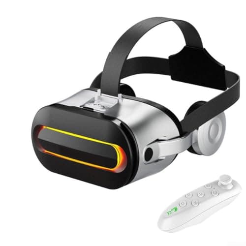 for vr Headset for Mobile Phone 3D Glasses Immersive for vr(White)