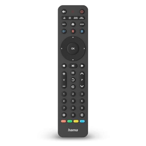 Hama Universal TV Remote Control, Infra-red, for 8 Devices, Teachable, App Butto