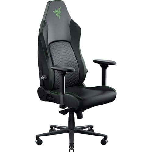 Razer Iskur V2 NewGen - Ergonomic Gaming Chair with Breathable Gen-2 EPU Leather with CoolTouch Technology - HyperFlex Lumbar Support - Ultra-Wide Shoulder Arches and Seat Base | Green