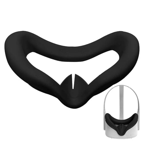 Facial Interface for Meta Quest 2, Face Pad for Quest 2, Face Cover Pad Replacement Accessories Compatible with Oculus, Silicone VR Headset Facial Cushion for Oculus Accessories