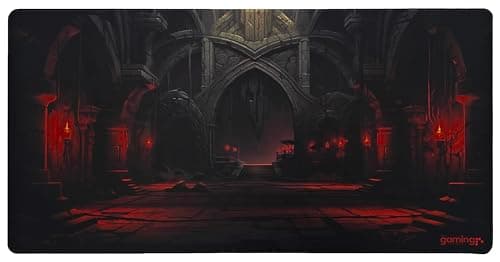 The Gaming Mat Company Single Player MTG Playmat & Gaming Mouse Pad - 28" x 14" Dungeon Gaming Mousepad Compatible with Magic The Gathering Playmats MTG Cards Gaming Mouse Mat Large Mouse Pad