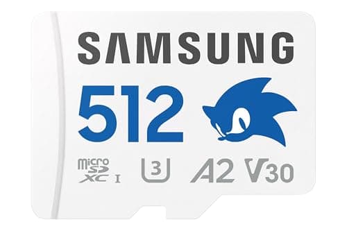 Samsung Memory MB-MD512SA Sonic PRO Plus MicroSD Card for Gaming Console, Action Cam and Drones, 512GB, UHS-I U3, Up to 180MB/s