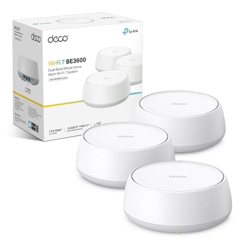 TP-Link Deco BE3600(3-pack) Whole Home Mesh WiFi 7 System, WiFi Router