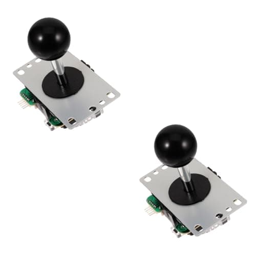 Mipcase 2sets Reusable Game Stick Joystick Controller Replacement Handle for Gaming Rocker Arcade Kit Console Parts