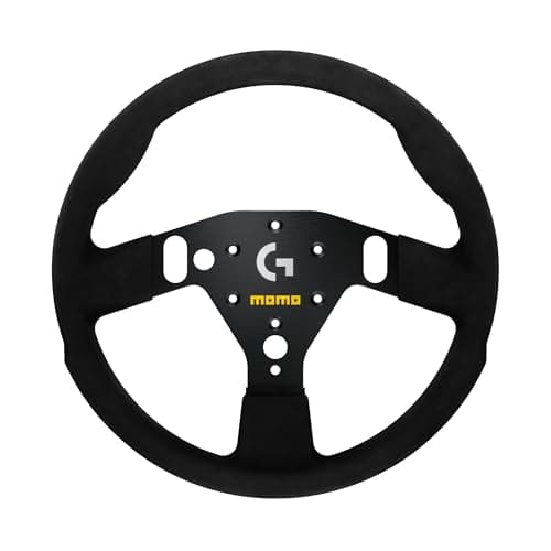 MOMO Motorsport SIM GT 320 Racing Wheel - 12.6-Inch Professional Gaming Controller, Italian Handcrafted Design, Compatible with Logitech G RS Hub, Premium Microfiber Grip | Xbox Series X/S PS4/PS5 PC