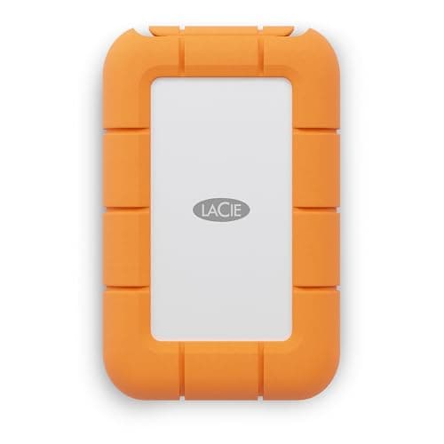 LaCie Rugged Mini SSD 1TB — shock‑resistant, USB‑C Portable External SSD, for Mac & Windows — Rescue Data Recovery included