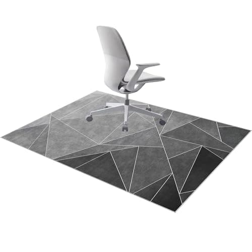 Tehocwiz Chair Mat for Hardwood Floor Non-Slip Gaming Floor Protector Computer Chair Mat for Rolling Chair Gaming Chair Mat for Home Office Gaming Room Decor 120 x 150 cm