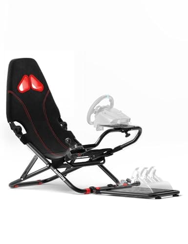 RACGTING Racing Simulator Cockpit for G920 G29 G923, Foldable Racing Simulator for Thrustmaster T248X T248 T300 T150 458 TX Xbox PS5 PS4 PC (Black)