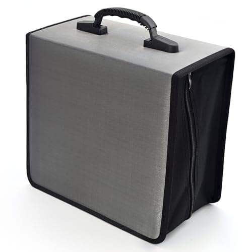 alavisxf xx CD Case, 432 Capacity Nylon Heavy Duty Organizer Wallet for Car