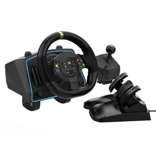 DOYO Racing Wheel, 1080° Gaming Steering Wheel with Pedals and Shifter