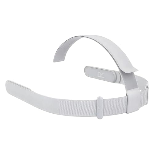 Head Strap for Oculus Quest 2 Headset, Adjustable Replacement Headband for Meta Quest 2 VR Headset (White)