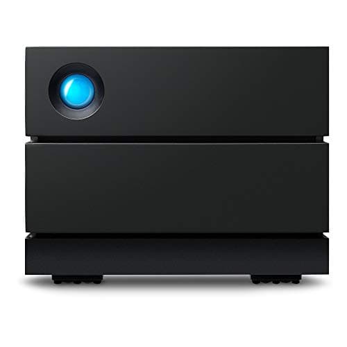 LaCie 2big RAID, 8TB, External Hard Drive Desktop, USB-C, 7.200 RPM, Enterprise Class Drives, for Mac and PC Desktop, 5 year Rescue Services (STHJ8000800)