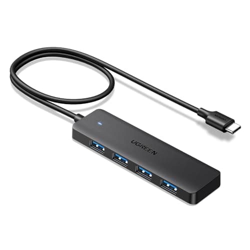 UGREEN USB C Hub, USB HUB 3.0 with 100CM Extension Cable, 4*USB-A Adapter