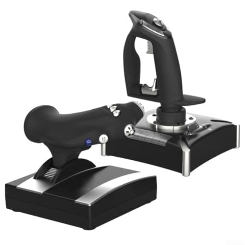 Flight Simulator Joystick PC For Yoke and Throttle Quadrant Set, Dual Control for PS4 For Xbox, ABS Ergonomic Flight Controller Handle for Home Cockpit