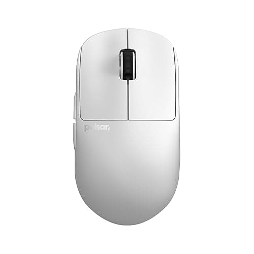 Pulsar Gaming Gears X2H Wireless Gaming Mouse, Mini, White | Ultra Lightweight 1.83 oz (52 g), Symmetrical, Optical Switch, 2.4 Ghz 1 ms, 26000 DPI, PAW3395 Sensor