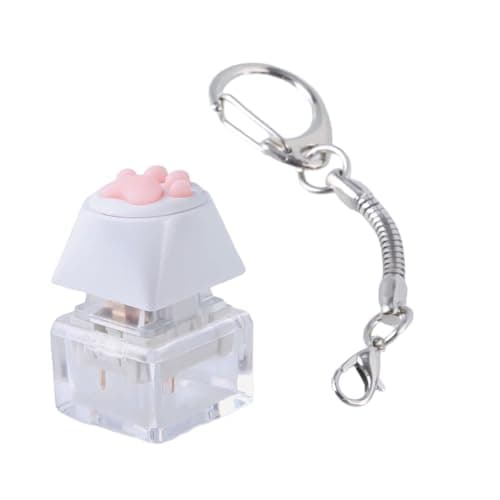 YUXITA Silicone Cats Paws Switches Tester Kits Mechanical Keyboard Switches Keychain Stress Relief Toy