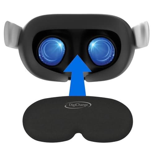 Digicharge VR Lens Cover Protector, Compatible with Meta Quest 3S, Xbox edition, Quest 3, Quest 2, Accessories Oculus Rift S, Valve Index, Pico 4, Premium Foam, Dust and Scratch VR Lens Cap